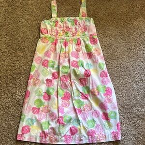 Lilly Pulitzer Pink and Green Tropical Dress